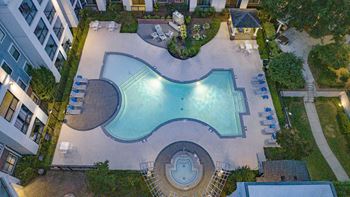 Aerial pool view